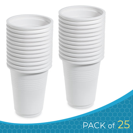 100 Pack Eco-Friendly 12oz (340ml) Cornstarch Cups - Disposable & Compostable and Versatile - Decodine