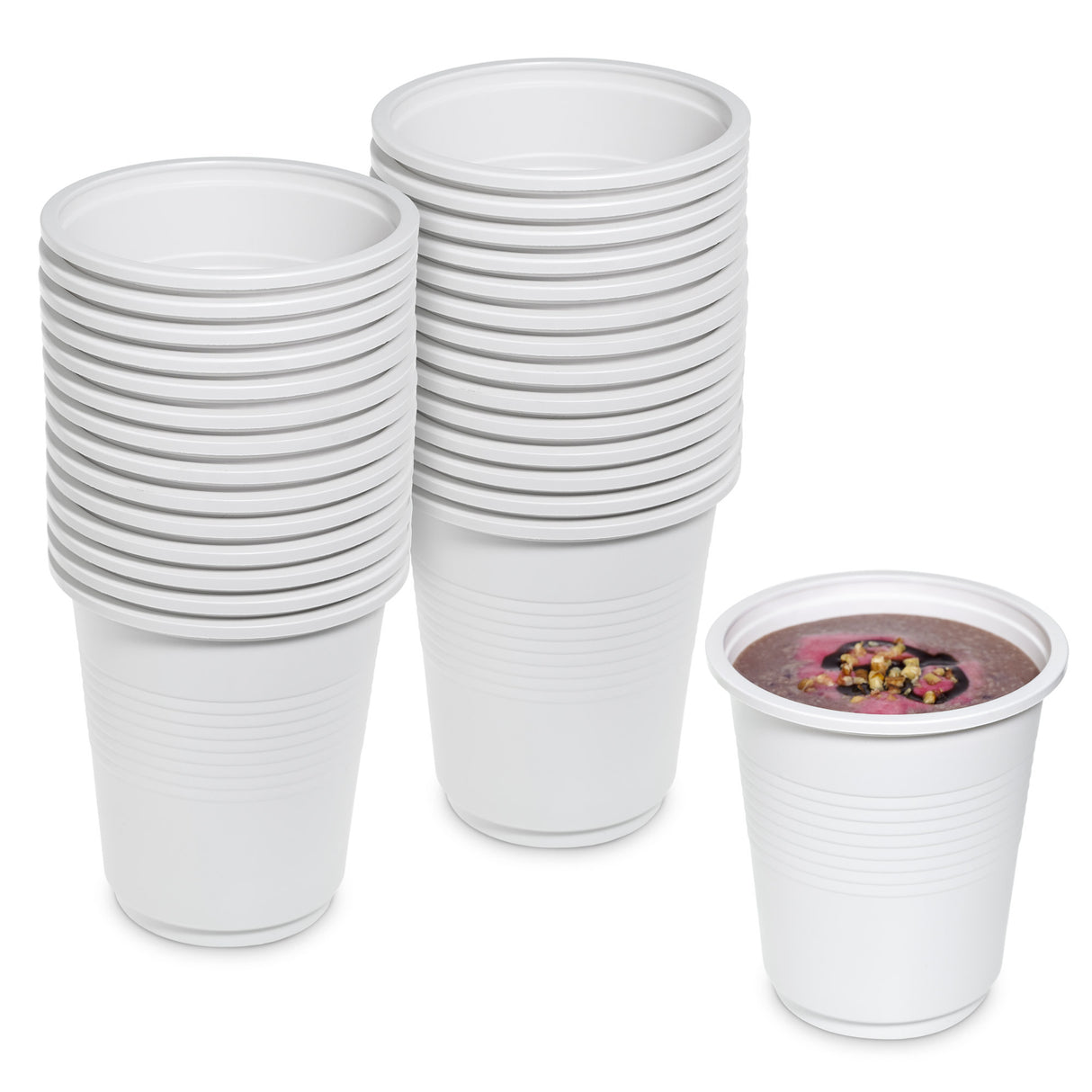 100 Pack Eco-Friendly 16oz (473ml) Wide Cornstarch Cups - Disposable & Compostable and Versatile - Decodine