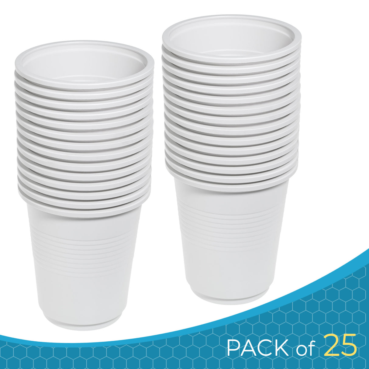 100 Pack Eco-Friendly 16oz (473ml) Wide Cornstarch Cups - Disposable & Compostable and Versatile - Decodine