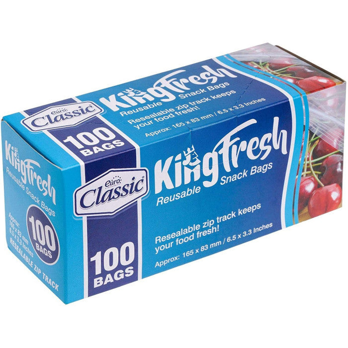 100 Pack Reusable Snack Bags 6.5x3.3" - Decodine