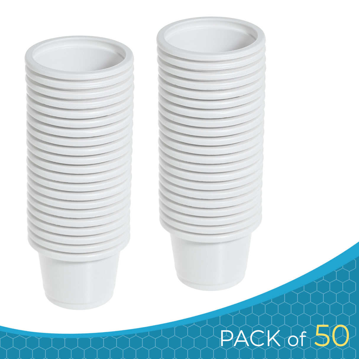 150 Pack Eco-Friendly 1oz (30ml) Cornstarch Containers with Lids - Compostable and Portable - Decodine