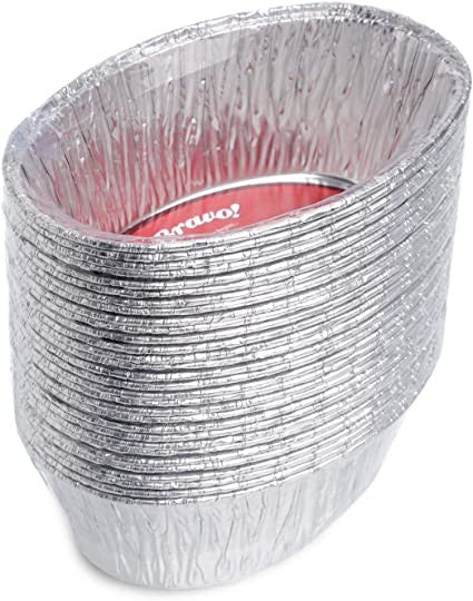 30 Pack Mini Pie Oval Foil Pan - Decodine