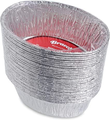 30 Pack Mini Pie Oval Foil Pan - Decodine