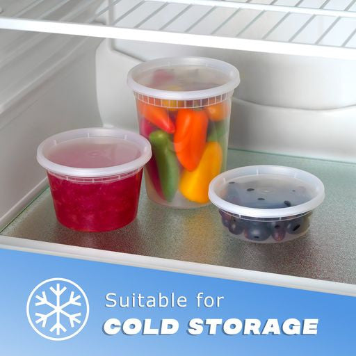 36 Pcs Food Storage/Deli Plastic Containers with Lids Combo Pack - Decodine