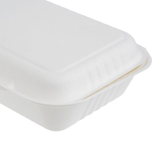 50 Pack 2.5x9.75" Food Storage/Takeaway Hinged Clamshell Containers - Decodine