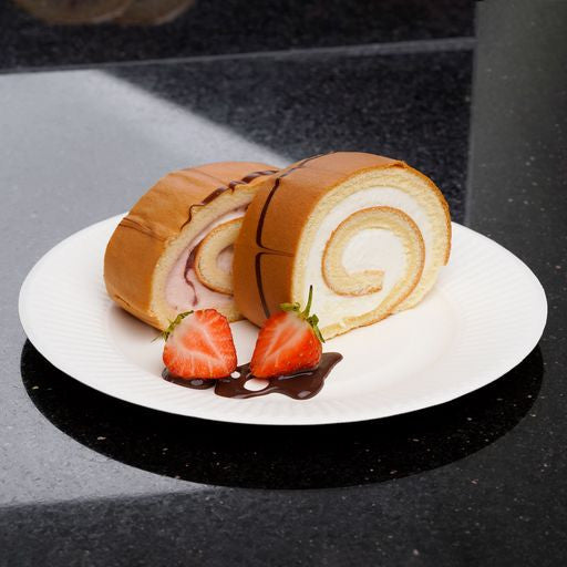 50 Pack 8" Round Disposable Bagasse Plates - Decodine