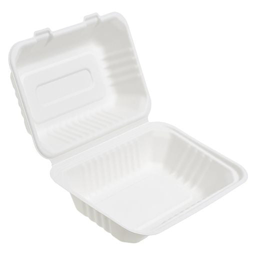 50 Pack 9x6" Food Storage/Takeaway Hinged Clamshell Containers - Decodine