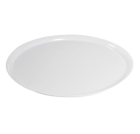 16" Round White Plastic Serving Platter Tray - Decodine
