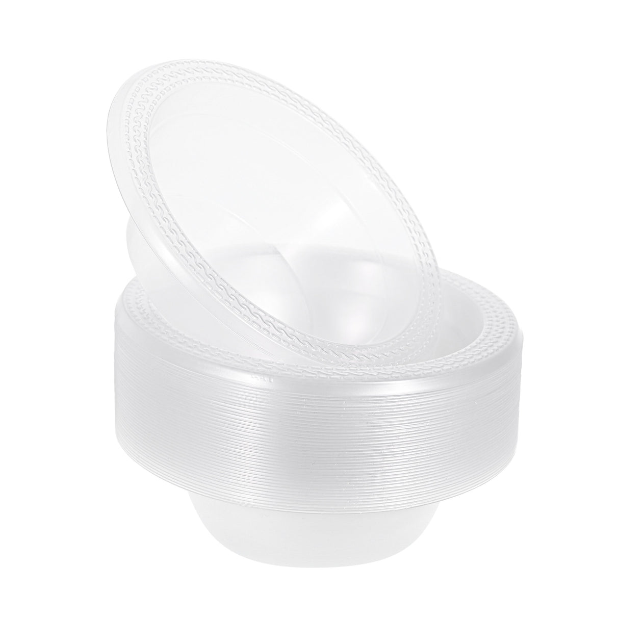 40 Pack 12oz Clear Plastic Soup Bowls
