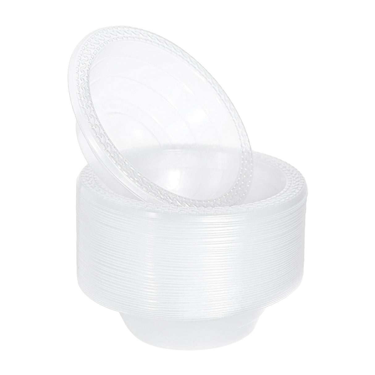 40 Pack 5oz Small Clear Plastic Plates/Bowls