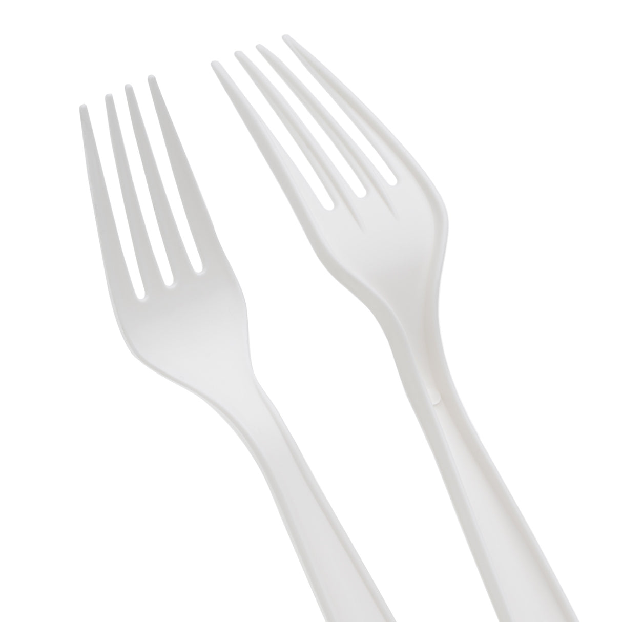 Eco-Friendly 150 Pc White Party Set Serves 25 People - 7-Inch Plates, 10-Inch Plates, 12oz Cups, Spoons, Forks, Knives - Made of Cornstarch - Decodine