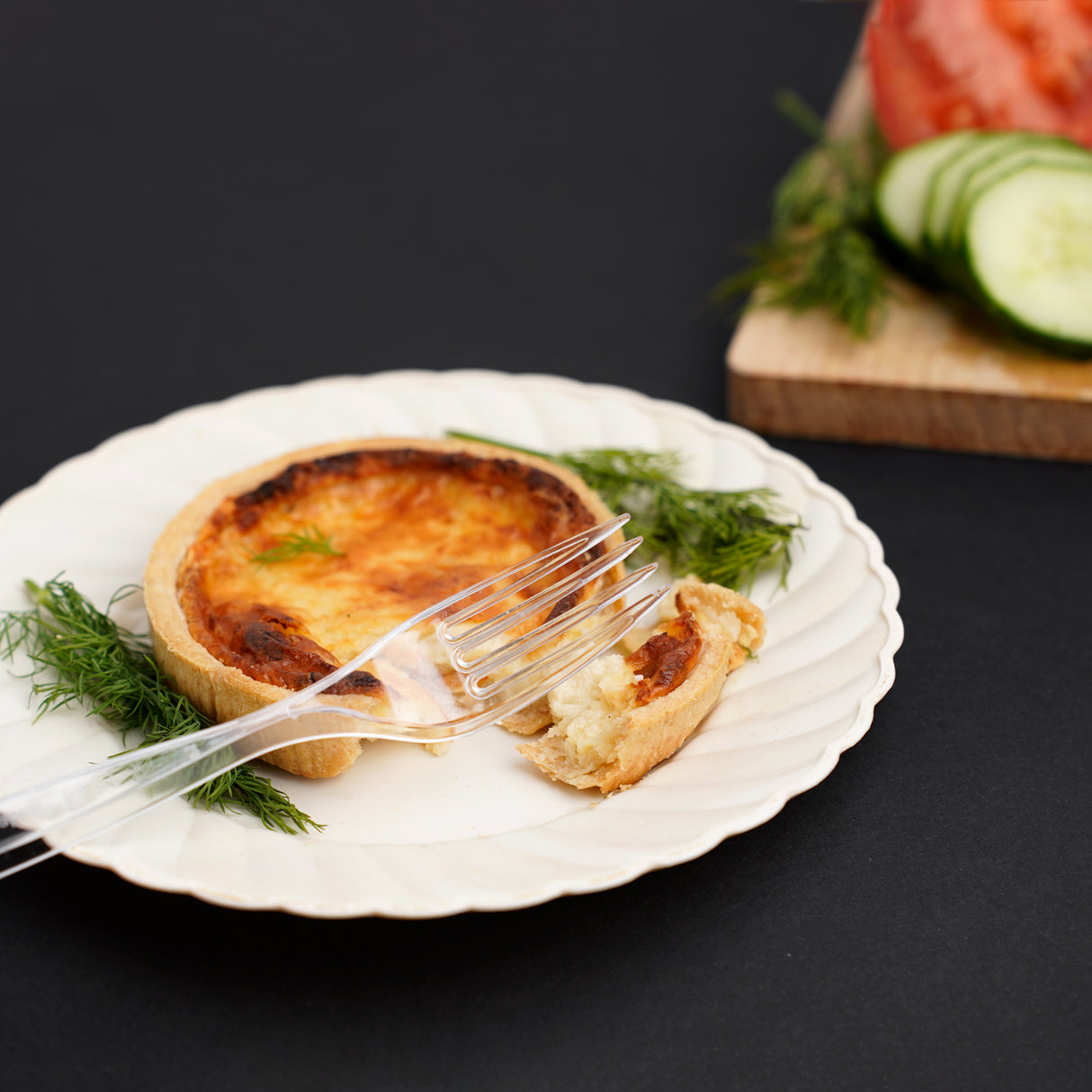 40 Pack Reusable Clear Plastic Forks - Dishwasher and Microwave Safe - Decodine