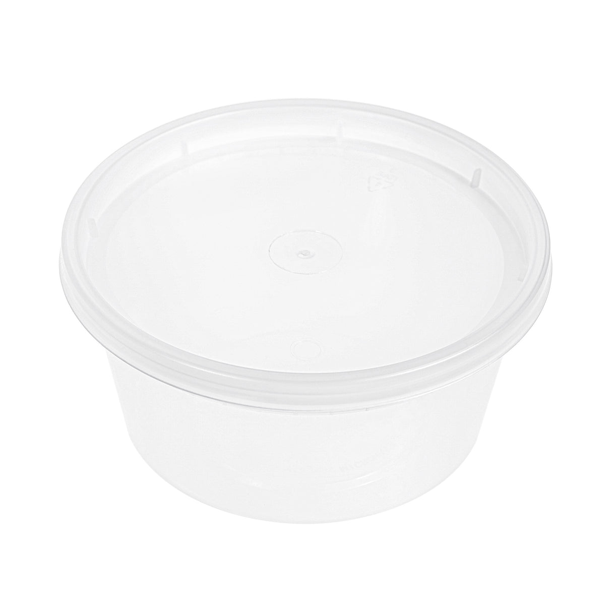 36-Pack 12 oz Clear Round Plastic Containers Deli Tubs - Ideal for Soup & Food Storage - Decodine