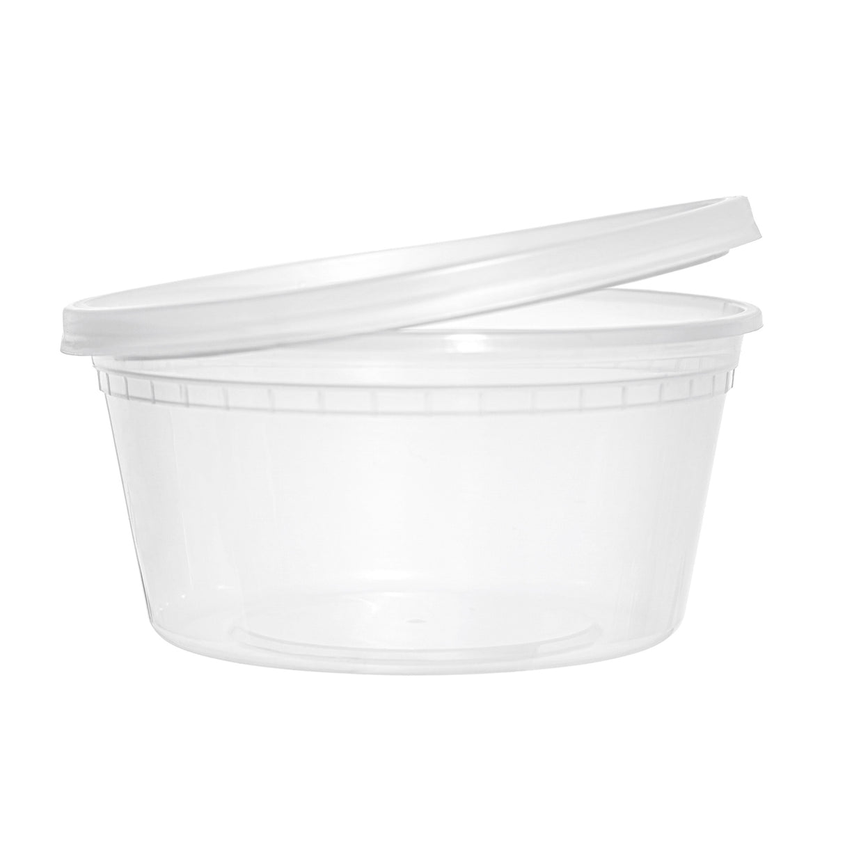36-Pack 12 oz Clear Round Plastic Containers Deli Tubs - Ideal for Soup & Food Storage - Decodine