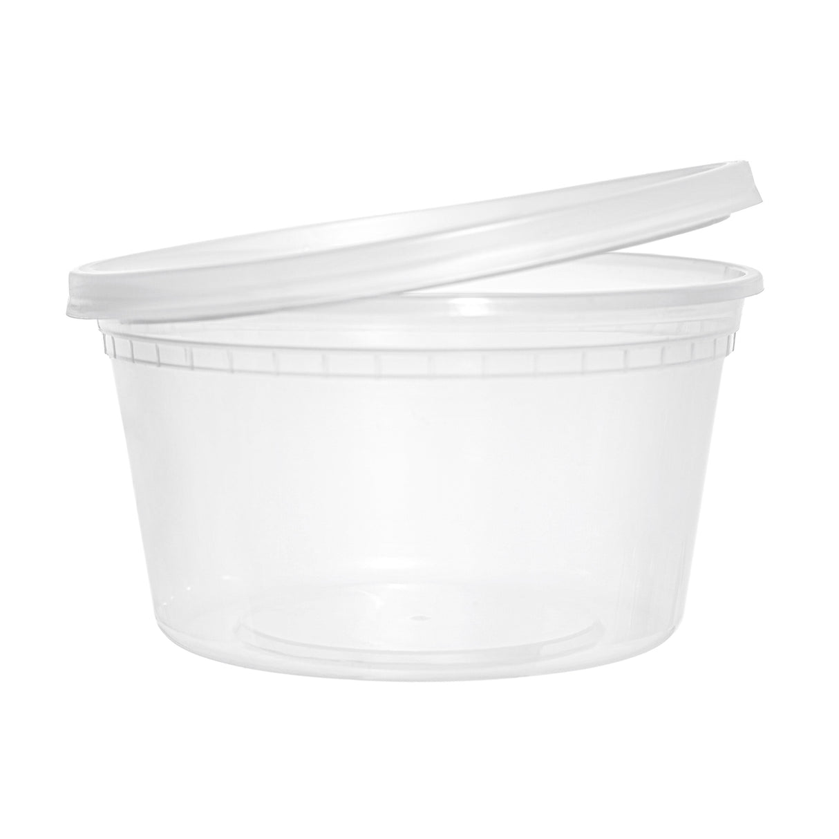 36-Pack 16 oz Clear Round Plastic Containers Deli Tubs - Ideal for Soup & Food Storage - Decodine