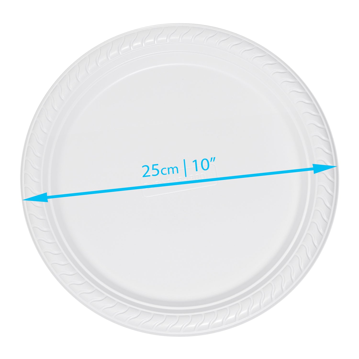 Eco-Friendly 150 Pc White Party Set Serves 25 People - 7-Inch Plates, 10-Inch Plates, 12oz Cups, Spoons, Forks, Knives - Made of Cornstarch - Decodine