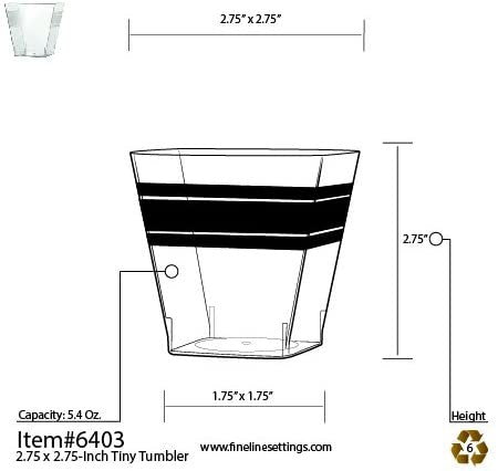 10 Pack 5.4oz Plastic Dessert Cups/Pots with Lids - Decodine