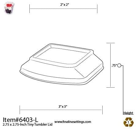 10 Pack 5.4oz Plastic Dessert Cups/Pots with Lids - Decodine
