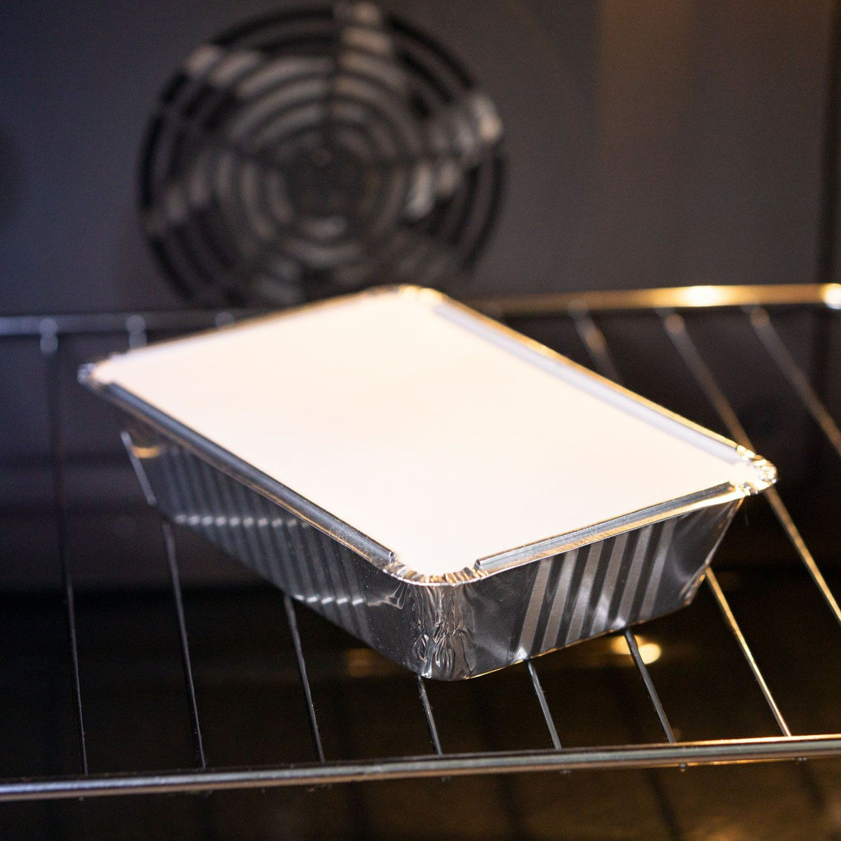 10 Pack Rectangular 1 Litre Aluminium Foil Container Trays with Lids - Decodine