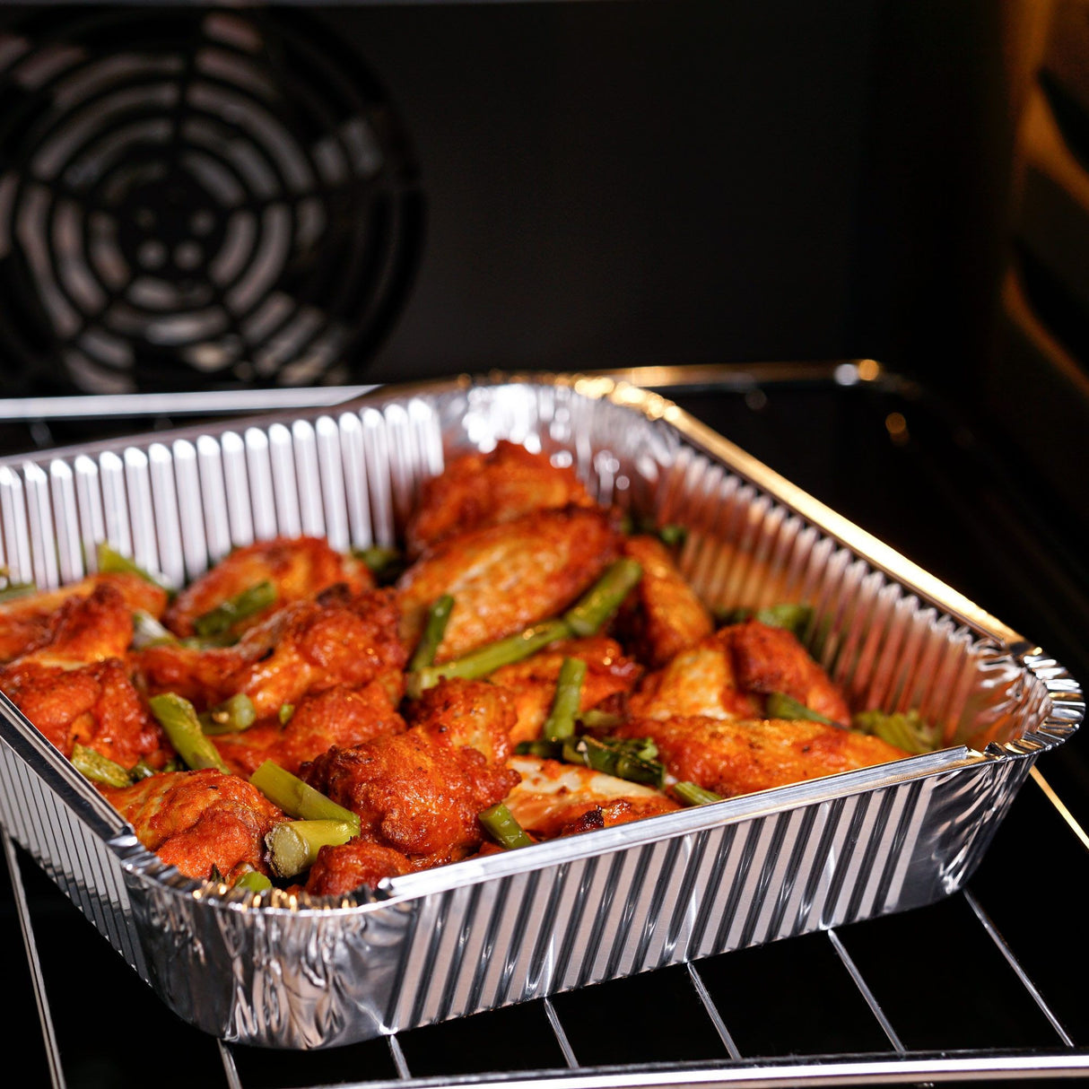 10 Pack Square 9" x 9" Aluminium Foil Container Trays with Lids - Decodine