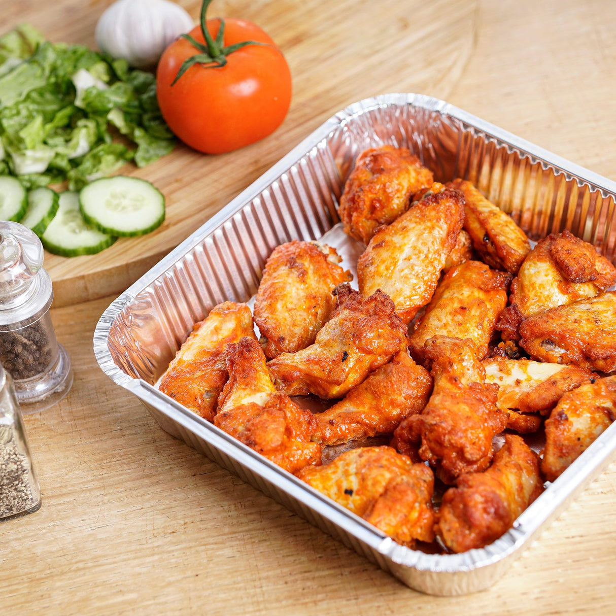 10 Pack Square 9" x 9" Aluminium Foil Container Trays with Lids - Decodine