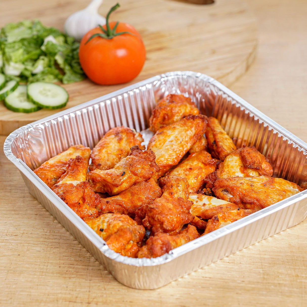 10 Pack Square 9" x 9" Aluminium Foil Container Trays with Lids - Decodine