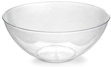 100 oz Clear Round Solid Plastic Serving Bowls - Decodine