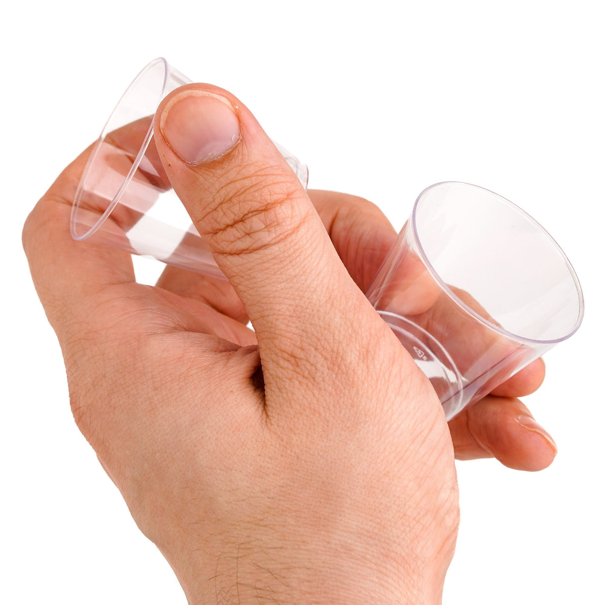 100 Pack 1oz Plastic Whisky Shot Glasses/Cups - Decodine