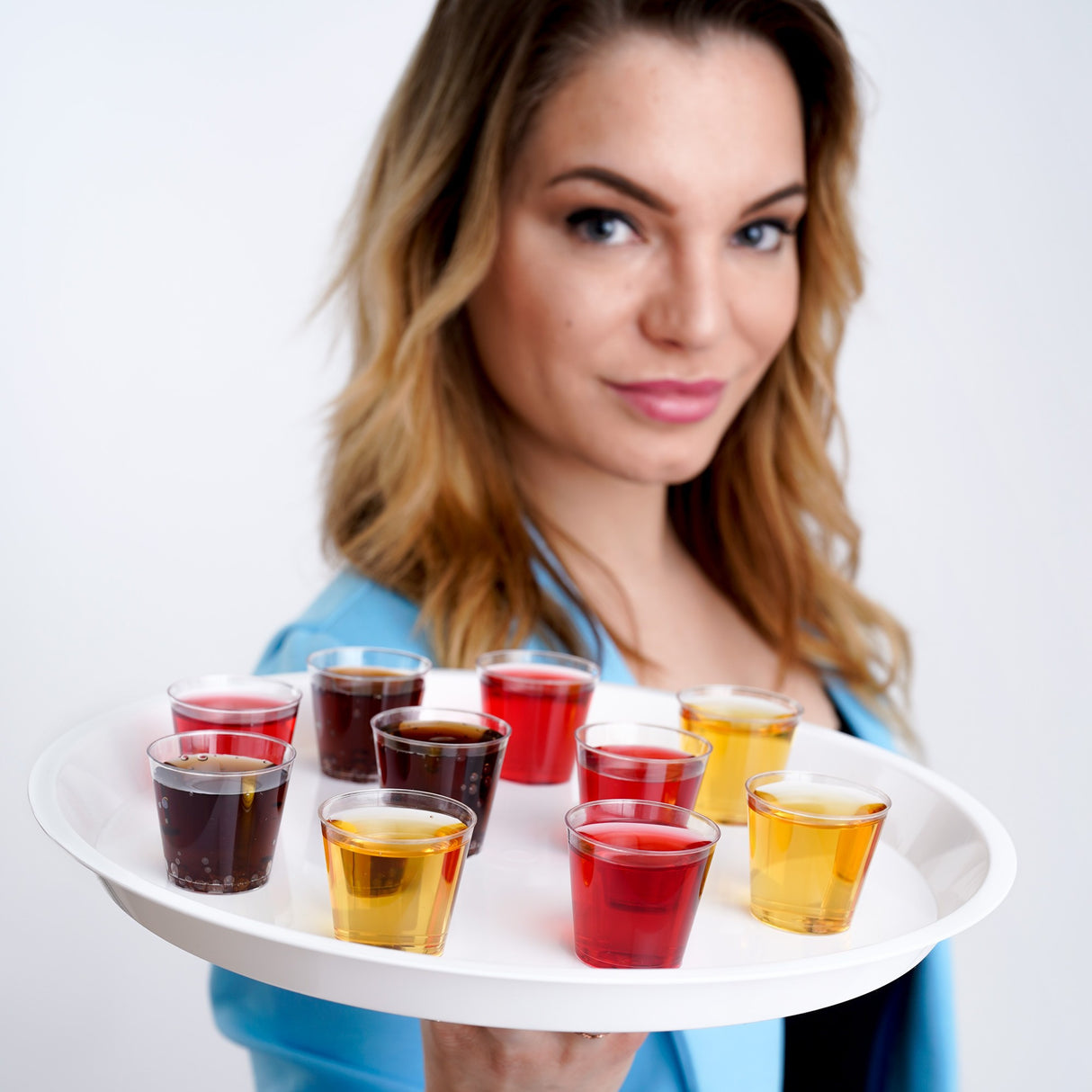 100 Pack 1oz Plastic Whisky Shot Glasses/Cups - Decodine