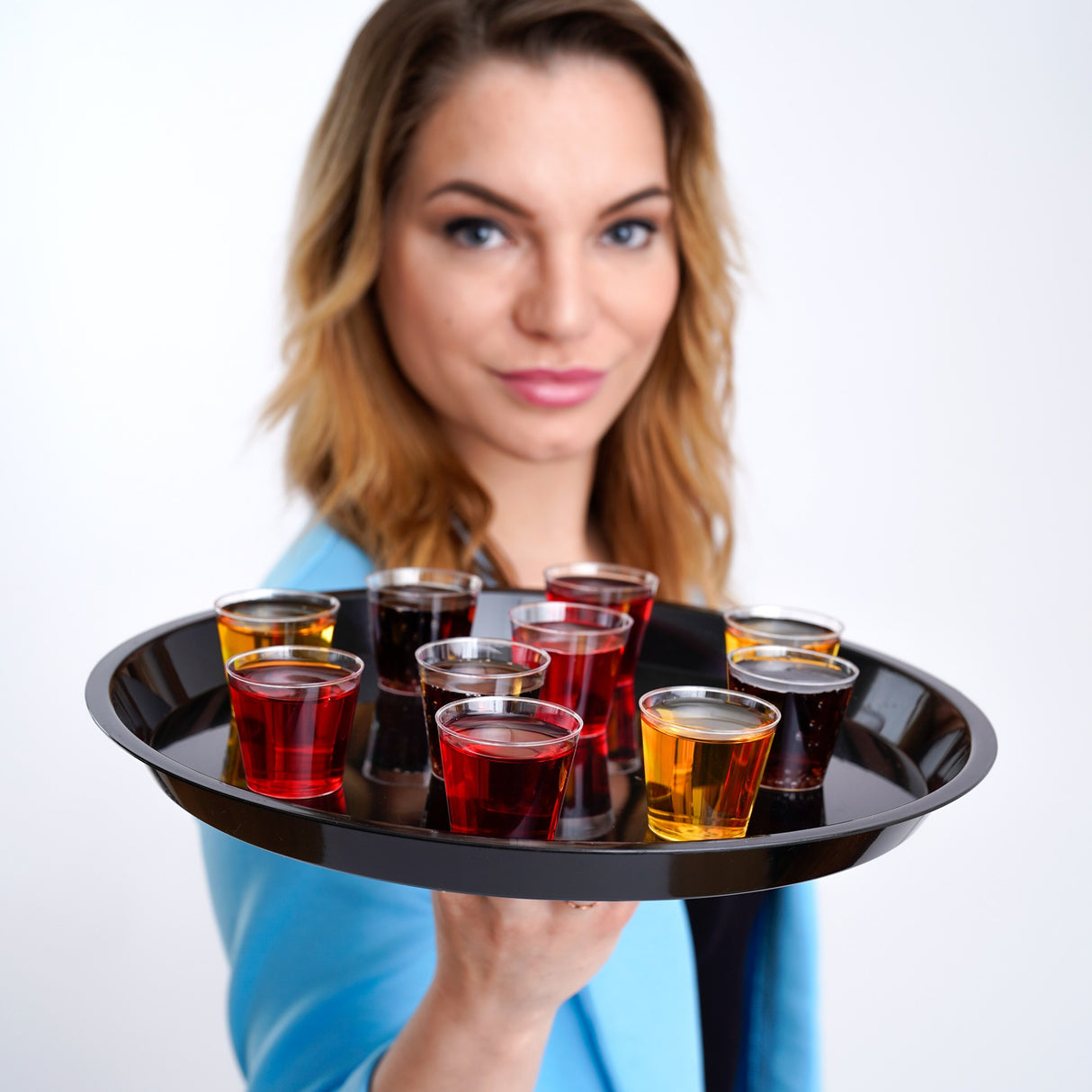 100 Pack 2oz Plastic Whisky Shot Party Glasses/Cups - Decodine