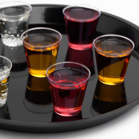 100 Pack 2oz Plastic Whisky Shot Party Glasses/Cups - Decodine