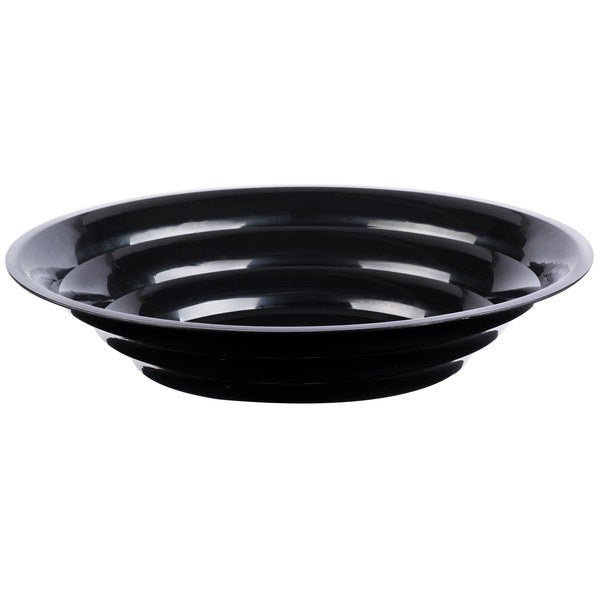 12" - 80 OZ. Black Low Profile Bowl - Decodine