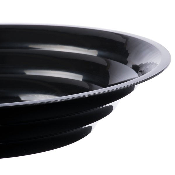 12" - 80 OZ. Black Low Profile Bowl - Decodine