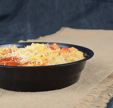 12" - 80 OZ. Black Low Profile Bowl - Decodine