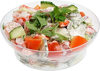 12 Pack 10oz Clear Designed Bowls - Decodine