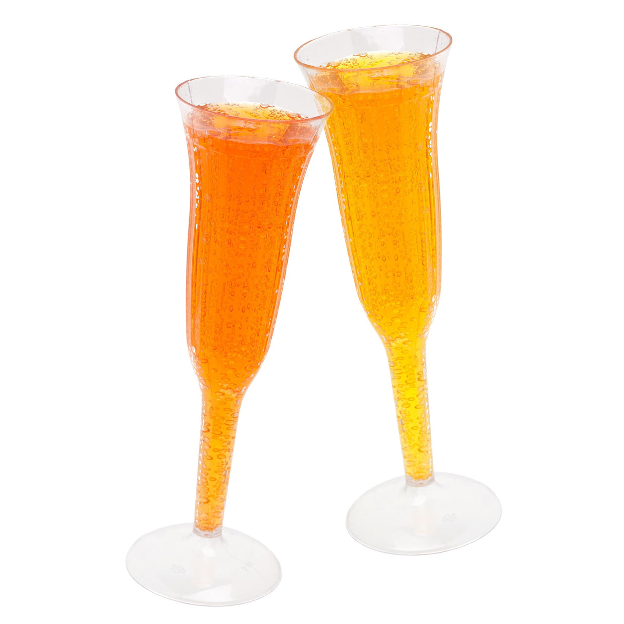12 Pack 5oz Plastic Champagne Flutes/Glasses - Decodine