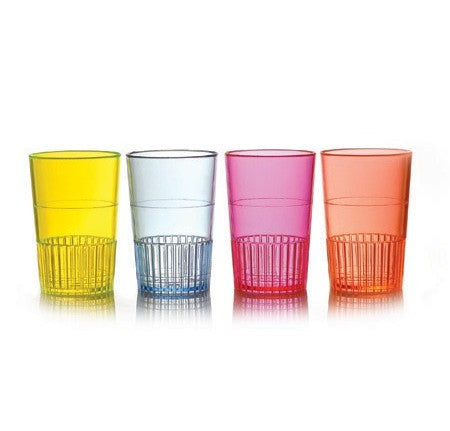 12 Pack Premium Plastic Shot Glasses Multi Colours - Decodine