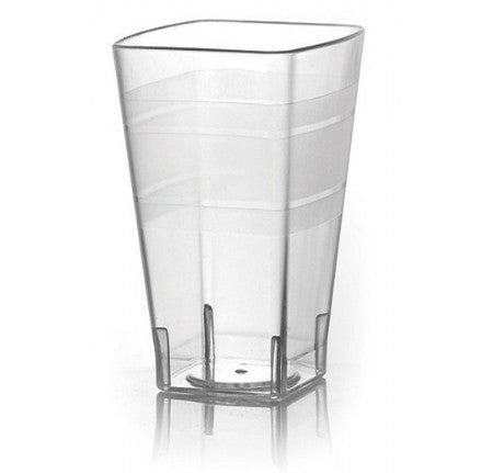 14 Pack 16oz Square Premium Plastic Large Tumblers - Decodine