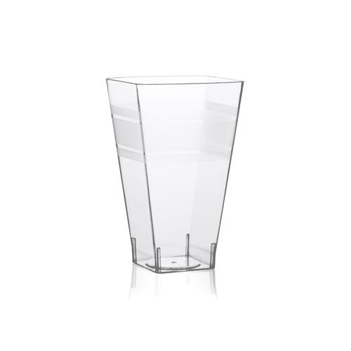 14 Pack 8oz Square Premium Plastic Tumblers - Decodine