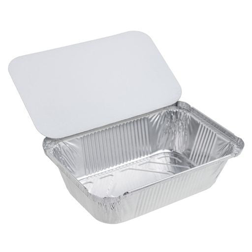 15 Pack 750ml Foil Pans Trays with Lids - Decodine