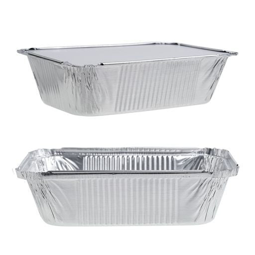 15 Pack 750ml Foil Pans Trays with Lids - Decodine