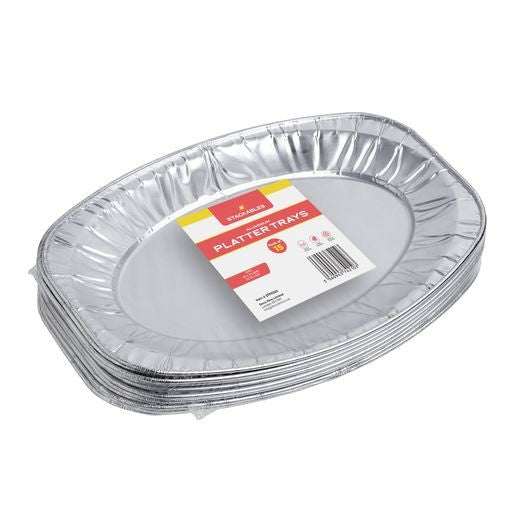 15 Pack Aluminium Foil Platter Party Trays - Decodine