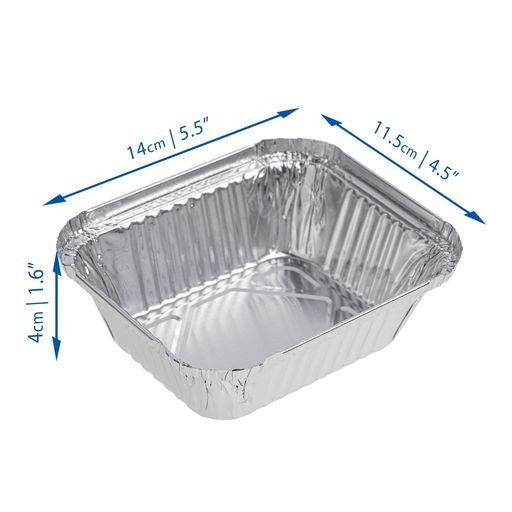 15 Pack Mini Portion Foil Pans Trays with Lids - Decodine