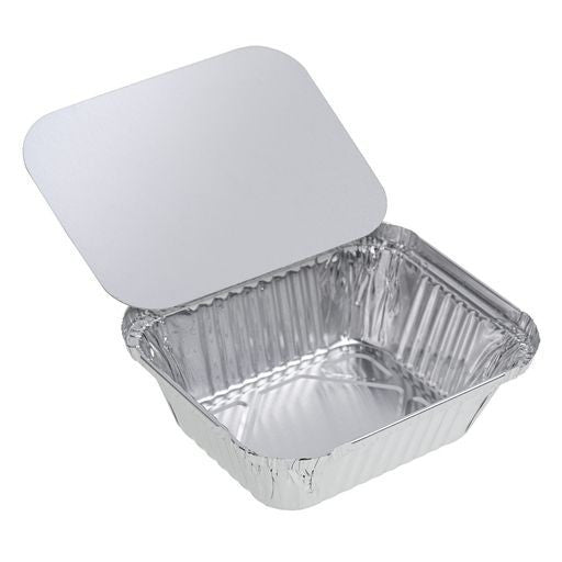 15 Pack Mini Portion Foil Pans Trays with Lids - Decodine