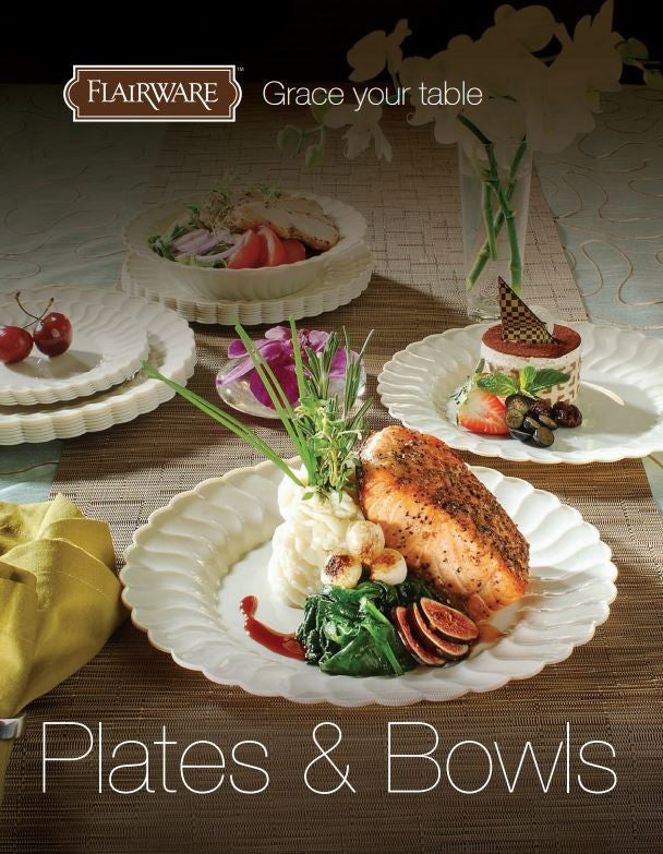 18 Pack 6" Round Plastic Ivory Dessert Plates - Decodine