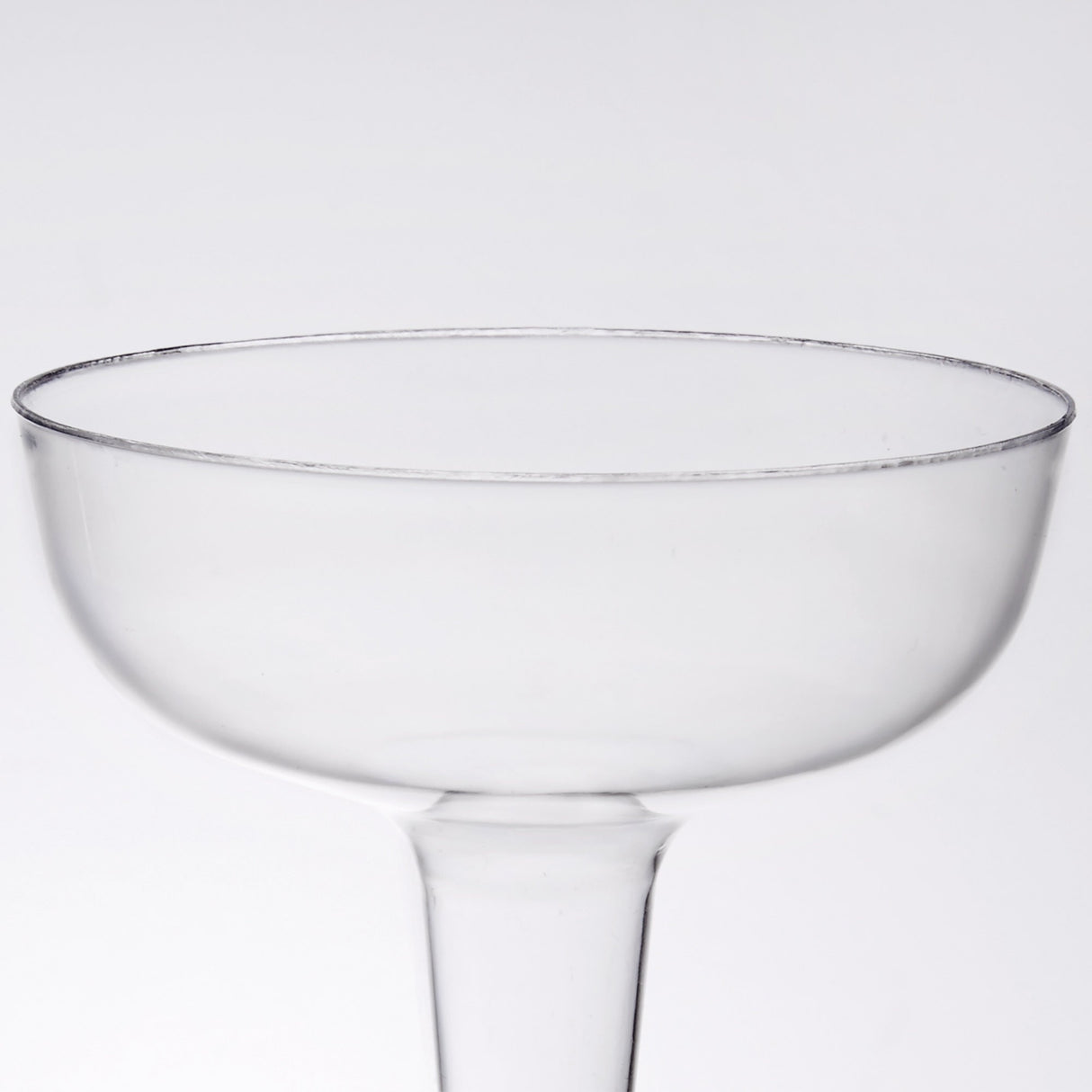 20 Pack 4oz Plastic Old Fashioned Champagne Cocktail 2 Piece Plastic Glasses - Decodine