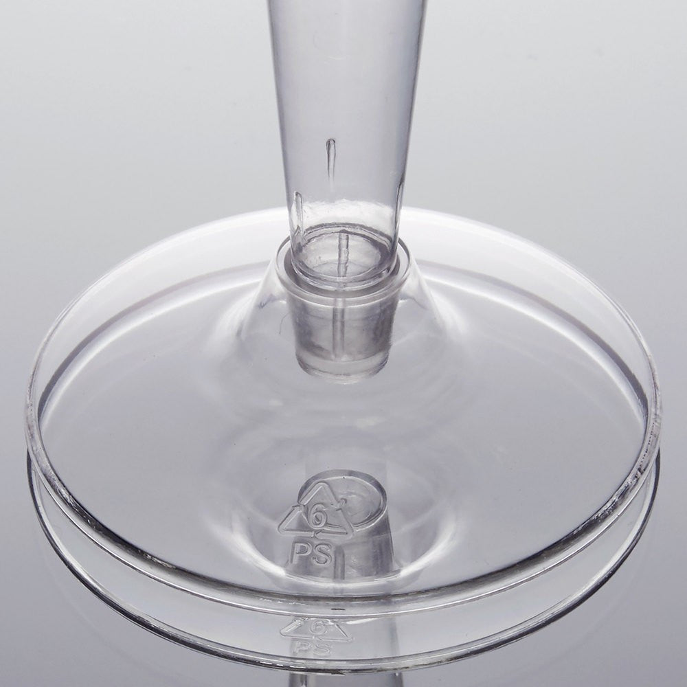 20 Pack 4oz Plastic Old Fashioned Champagne Cocktail 2 Piece Plastic Glasses - Decodine