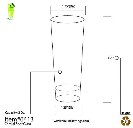 2 oz Mini Shot Glass 10 Pack - Decodine