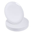 20 Pack 10.5" White Hard Plastic Classic Plates - Decodine