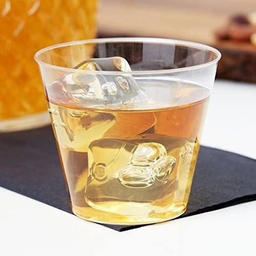 20 Pack 5oz. Plastic Dessert Tumblers - Mini Hard Plastic Cups - Decodine